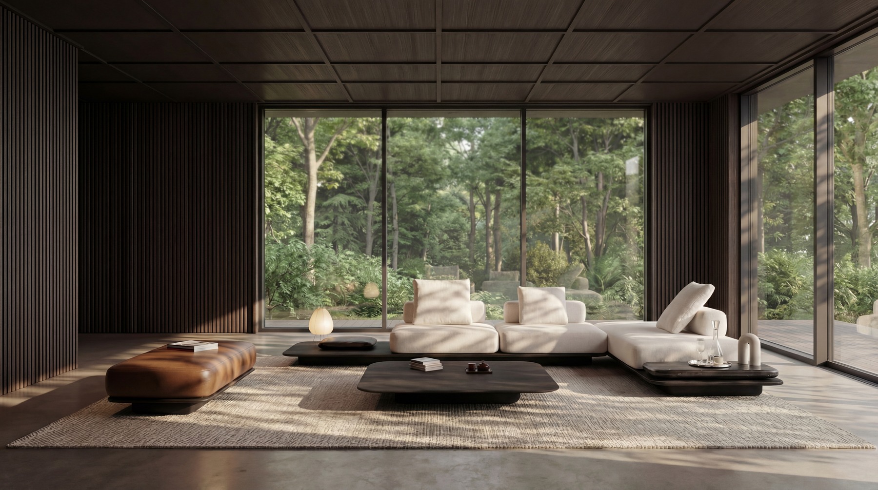 ENWA Sora sofa in a garden room