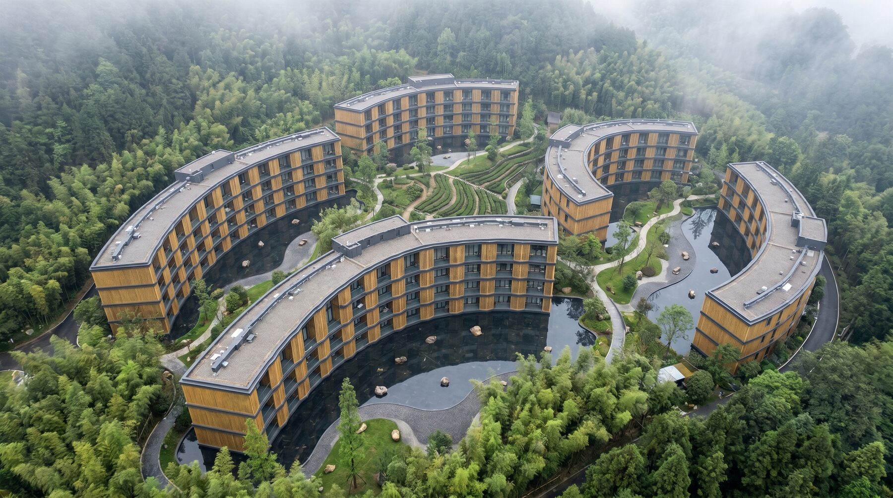 HC Hospitality resort aerial view