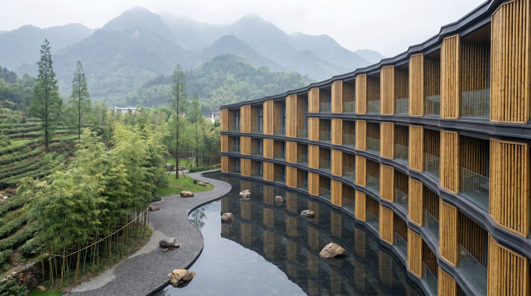 HC Hospitality resort birdseye of the full complex