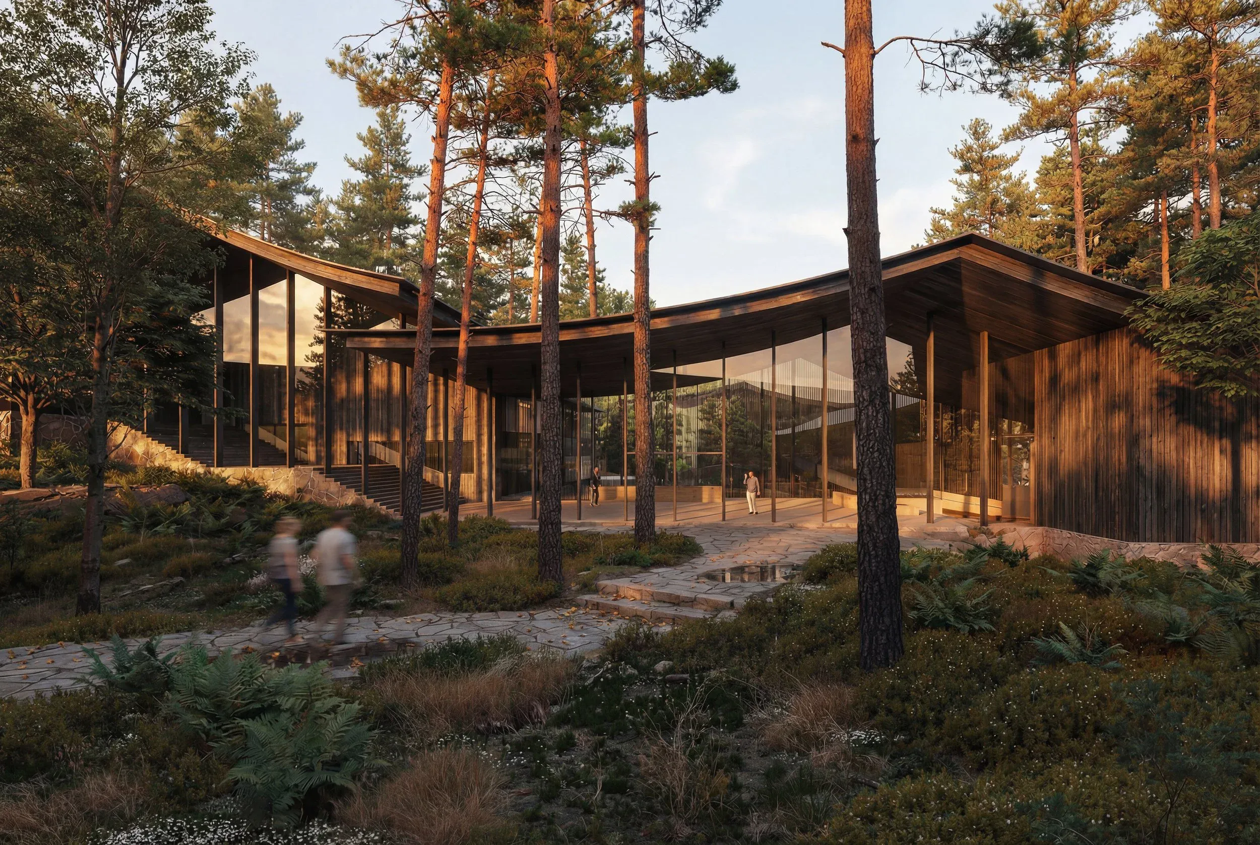 Under Curve resort lodge exterior