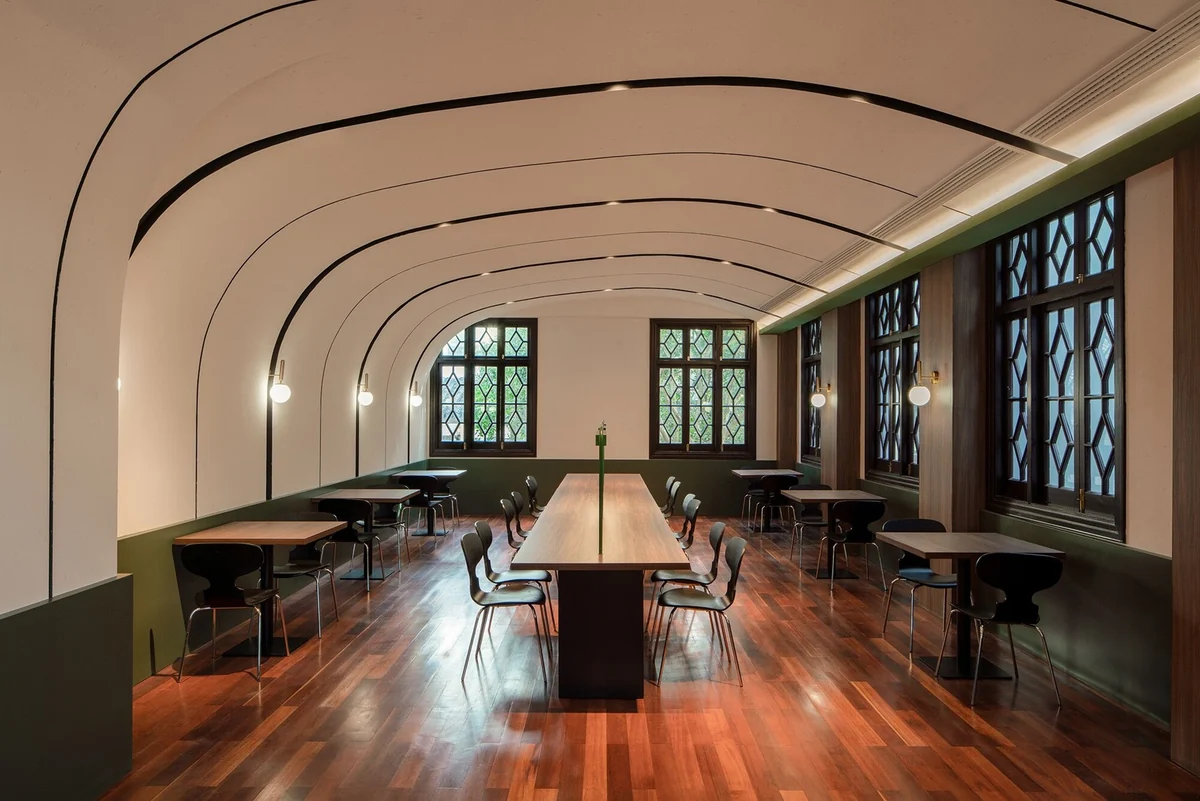 A vaulted lecture hall in a heritage house, Suzhou