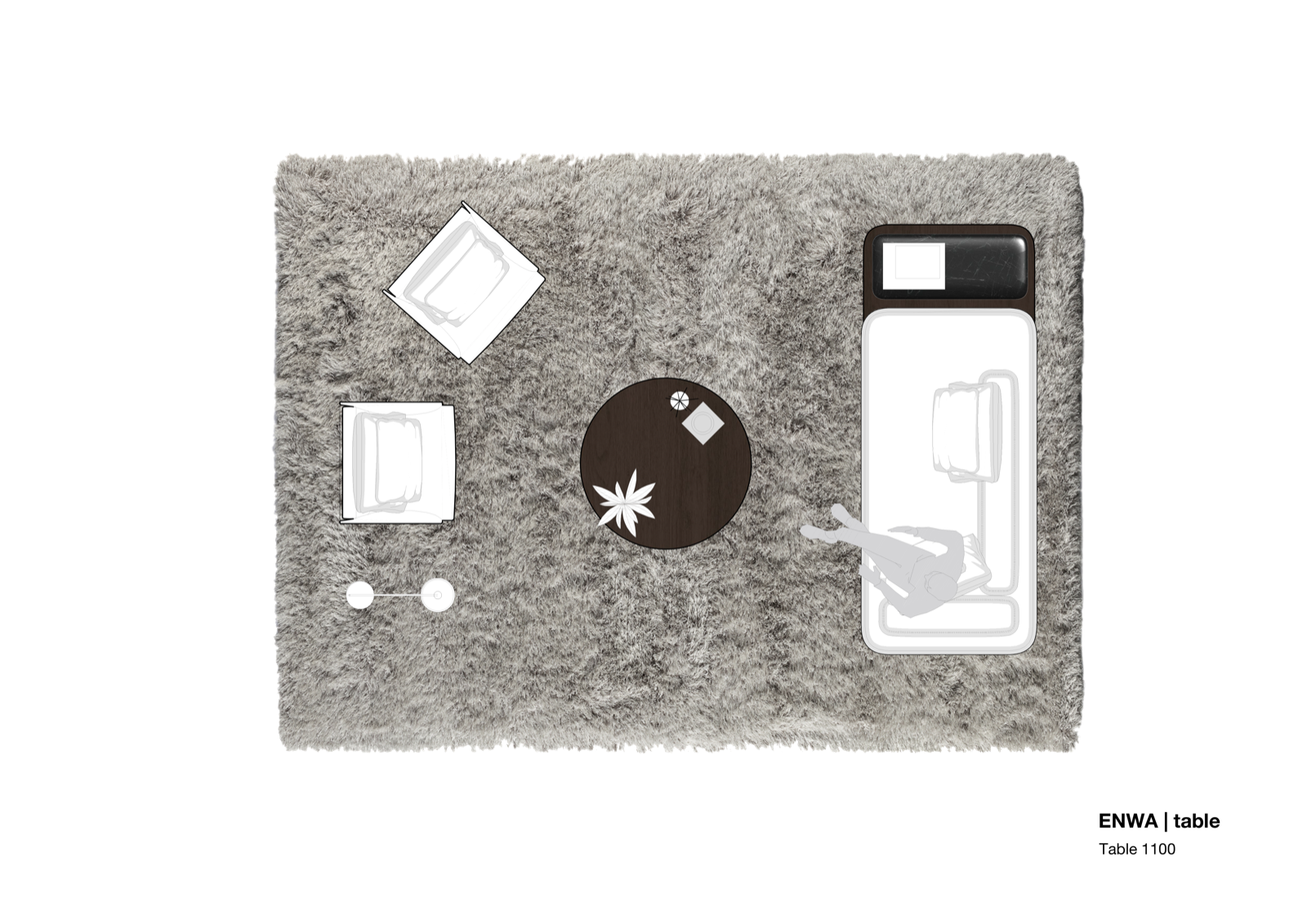 Tsuki Coffee Table — Elevation