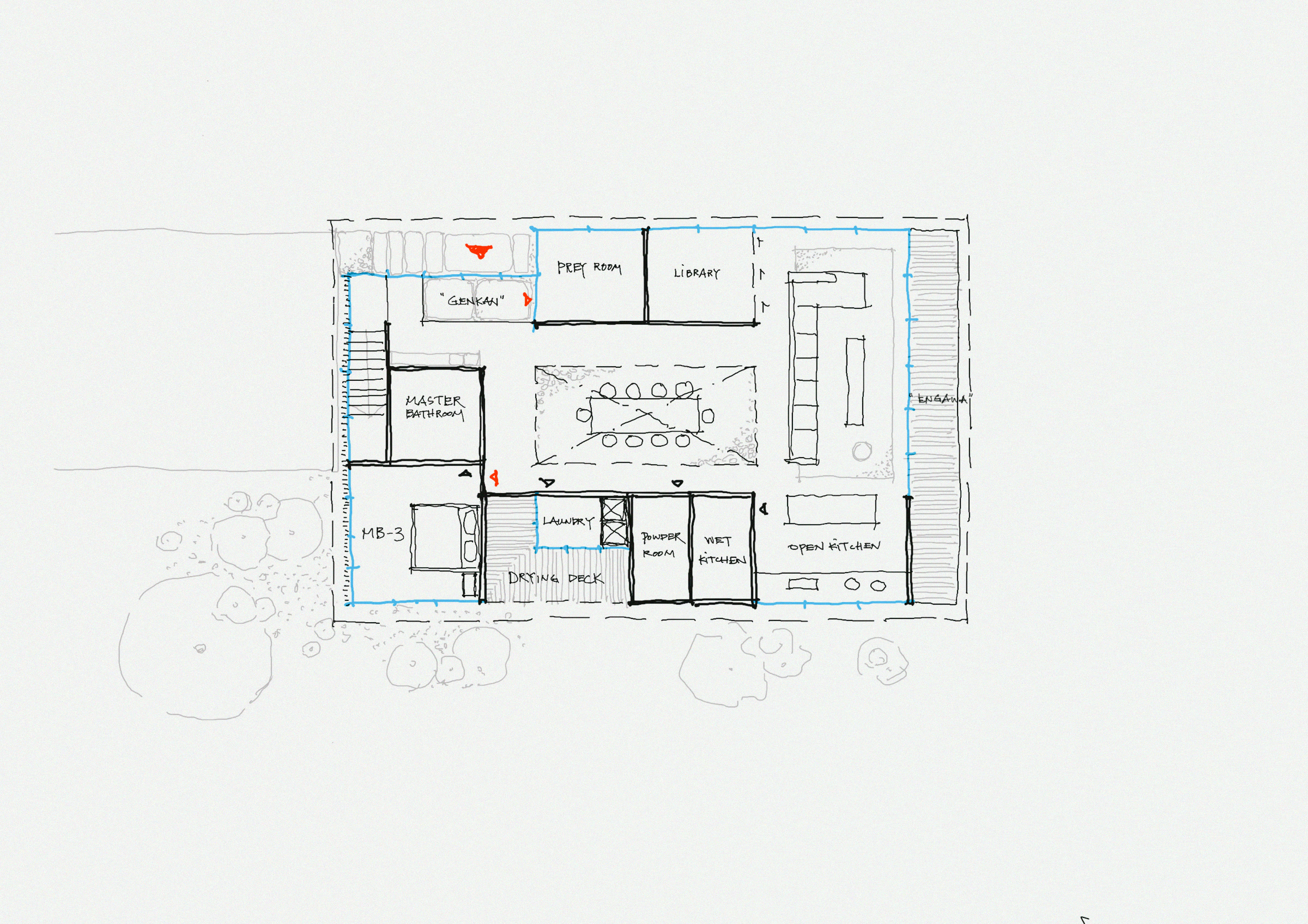 Ground floor plan sketch