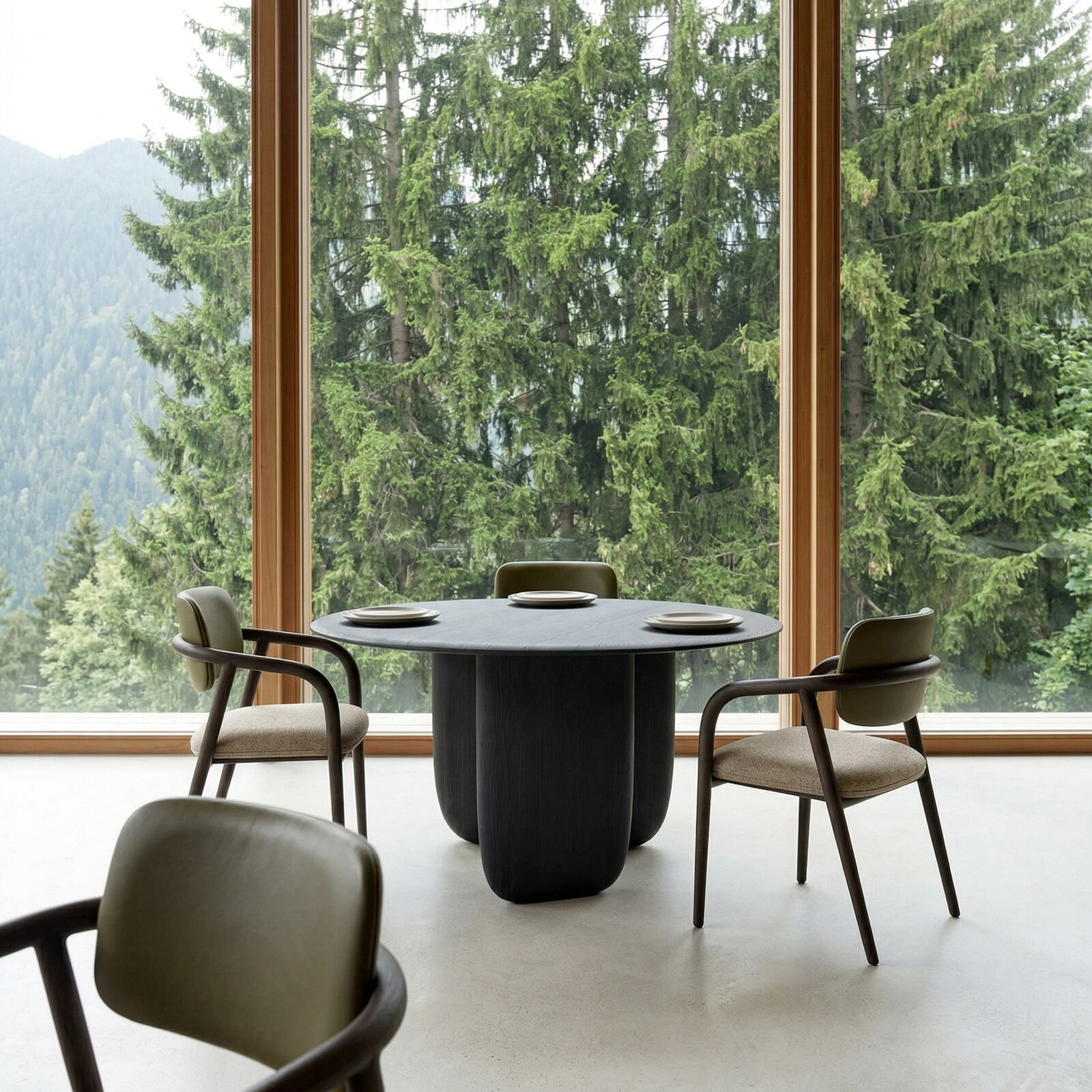 Maru Dining Table as the quiet centre of a room