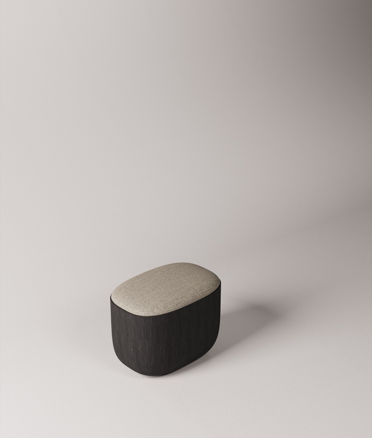 Ishi Stool — assembled with cushion